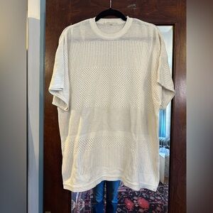 11.11/eleven eleven open knit oversized sweater organic